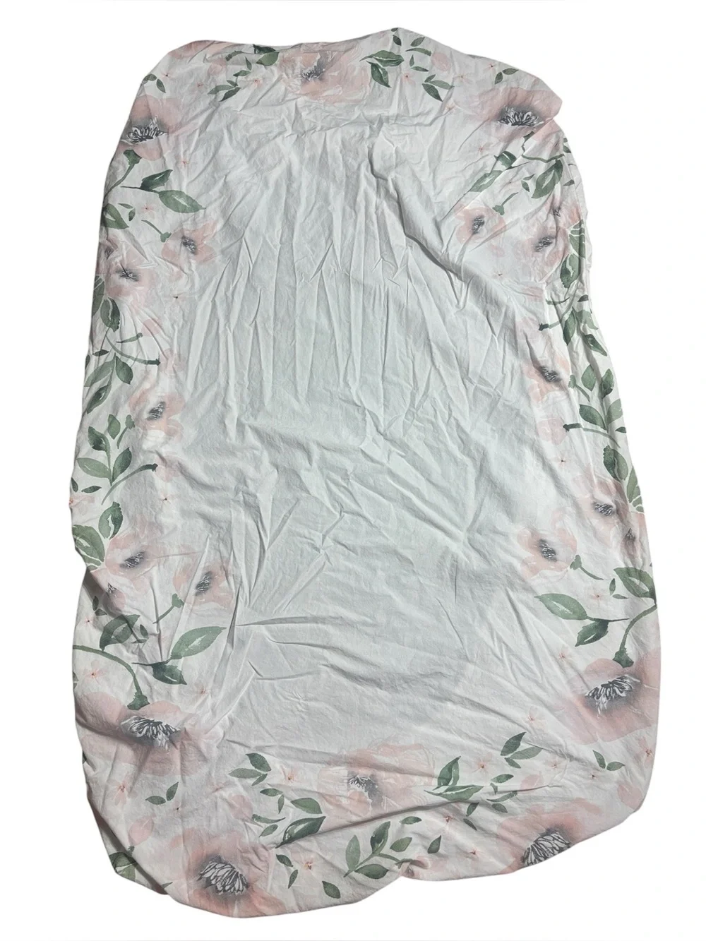 Pottery‎ barn kids Floral Fitted Crib Sheet organic cotton fairy girly